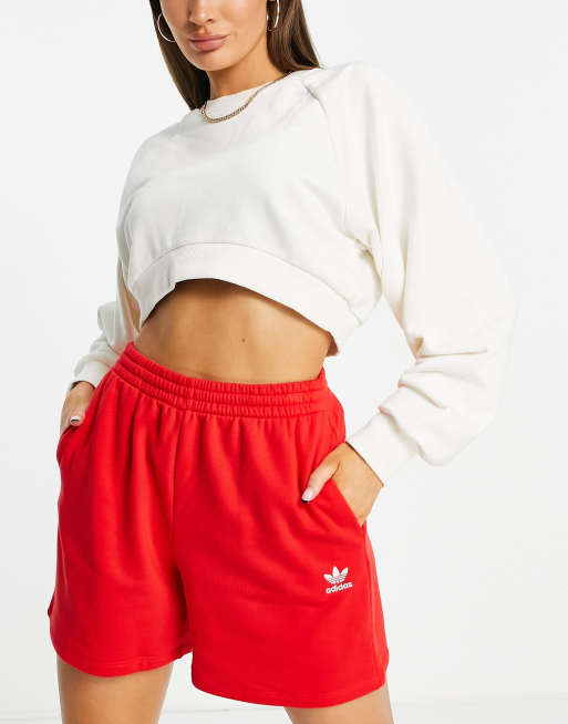 adidas Originals Essentials Shorts in rood ASOS