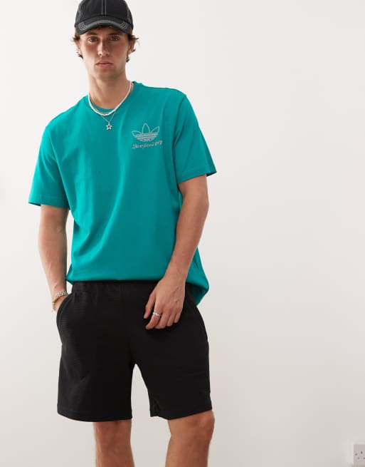 adidas Originals – Essentials – Shorts in Schwarz und Weiß mit Dreiblatt-Logo, 5 von 5