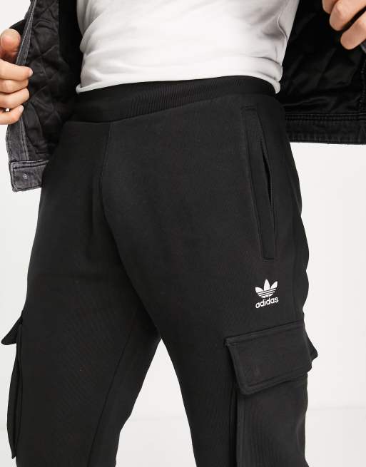 Adidas Originals Essentials Slim Fit Joggers In Black