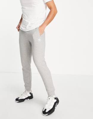 adidas slim fit joggers grey