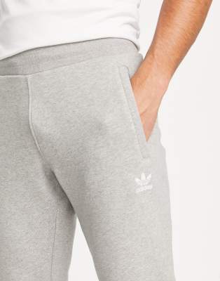 adidas slim fit joggers grey