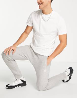 adidas slim fit joggers grey