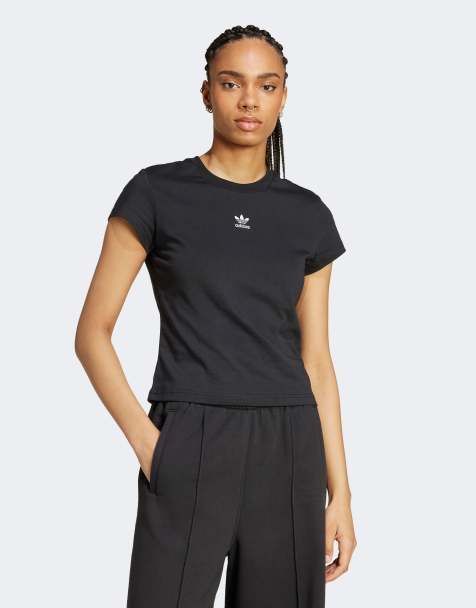 adidas Originals Essentials slim fit T-shirt in black - view 1