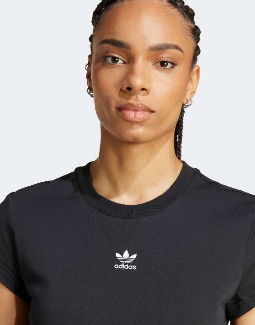 Adidas Women s Essentials Slim T Shirt XL Black