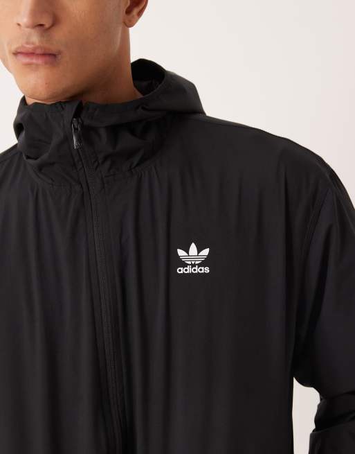 adidas Originals - Essentials - Sort jakke med hætte, 5 af 5