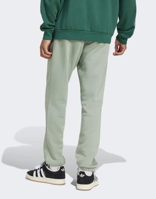 adidas Originals – Essentials – Srebrnozielone spodnie z logo Trefoil