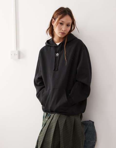 adidas Originals – Essentials – Svart huvtröja - view 1