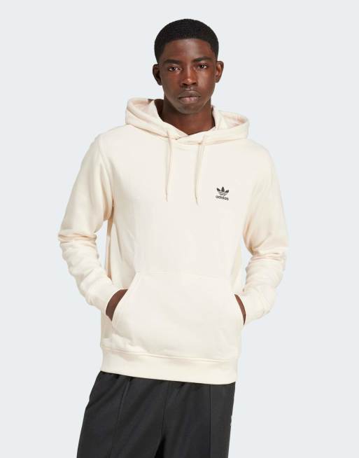 adidas Originals - Essentials - Sweat à capuche à logo trèfle - Blanc