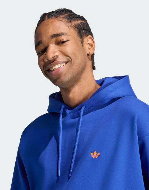 adidas Originals - Essentials - Sweat à capuche ample à logo trèfle - Bleu vif, 2 de 4