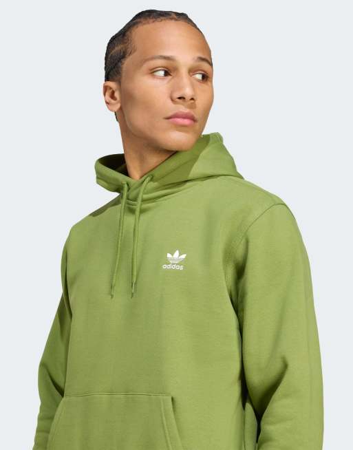 adidas Originals - Essentials - Sweat à capuche avec logo trèfle - Olive technique, 4 de 5