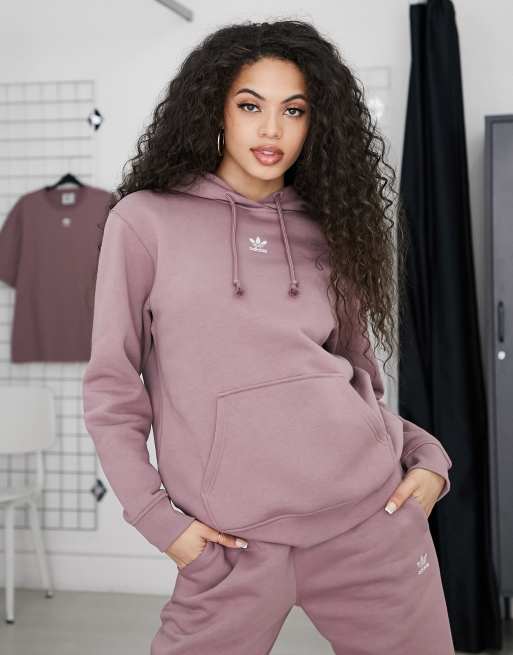 adidas Originals Essentials Sweat a capuche Mauve brut ASOS