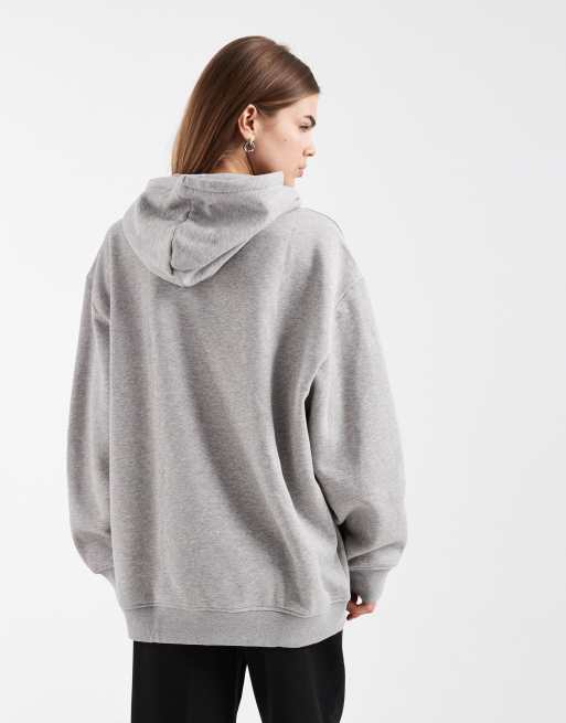 adidas Originals - Essentials - Sweat à capuche oversize - Gris, 3 de 4