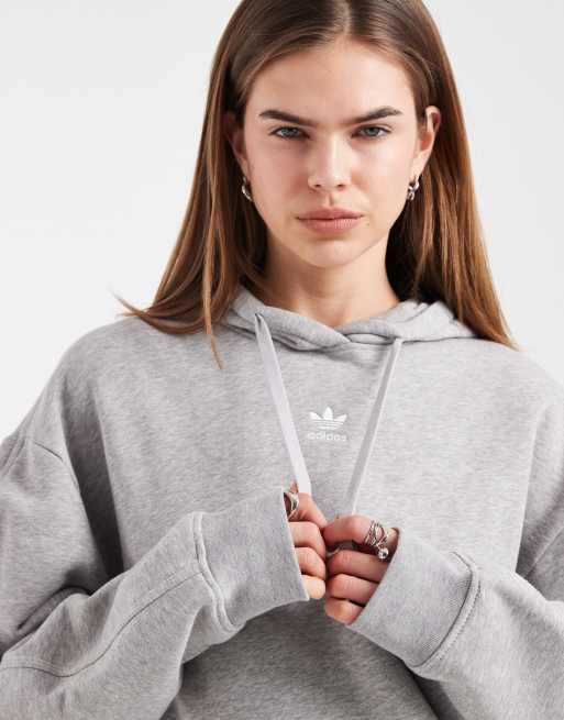 adidas Originals - Essentials - Sweat à capuche oversize - Gris, 4 de 4
