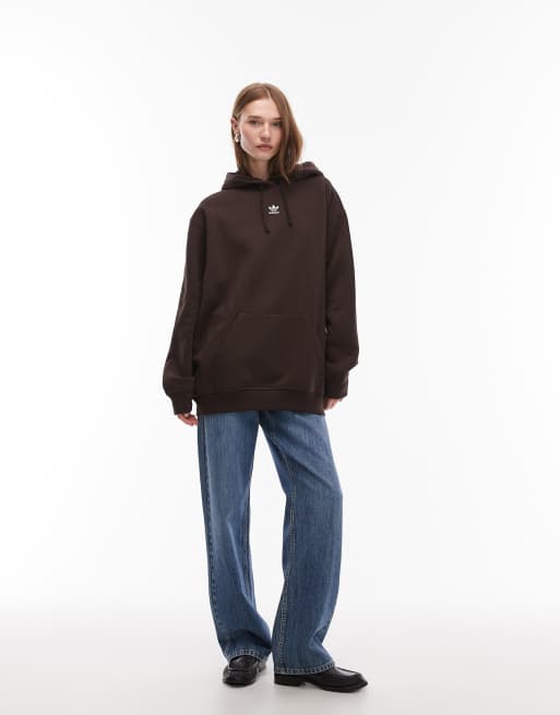 adidas Originals - Essentials - Sweat à capuche oversize - Marron, 2 de 4