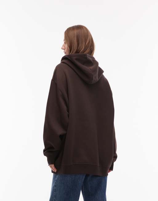 adidas Originals - Essentials - Sweat à capuche oversize - Marron, 4 de 4