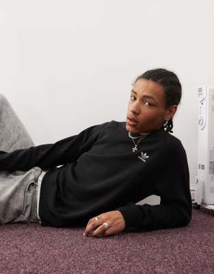 adidas Originals - Essentials - Sweat à logo trèfle - Noir