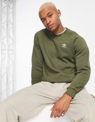 adidas Originals Essentials sweat in khaki-Green