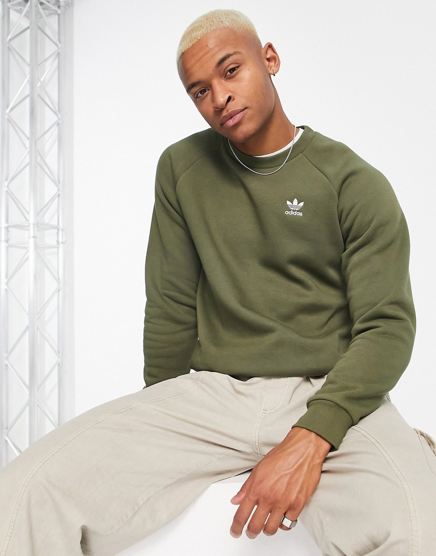 adidas Originals Essentials sweat in khaki-Green