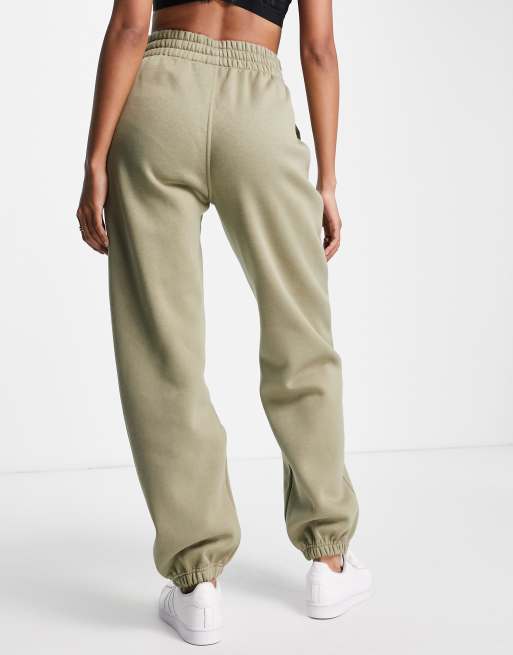 Adidas originals joggers with logo embroidery in discount khaki