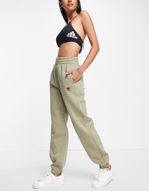 Khaki adidas sale joggers womens