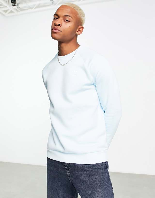 adidas Originals Essentials sweatshirt in almost blue