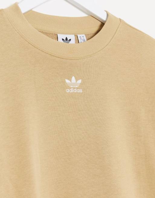 Tan discount adidas sweatshirt