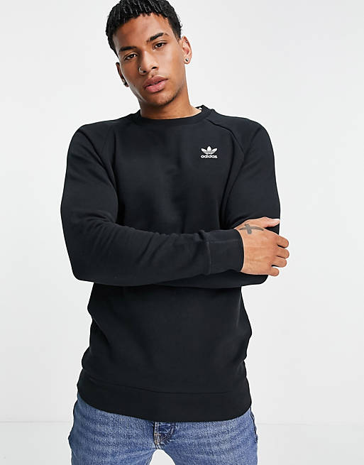 Kamp Ejeren folkeafstemning adidas Originals essentials sweatshirt in black | ASOS