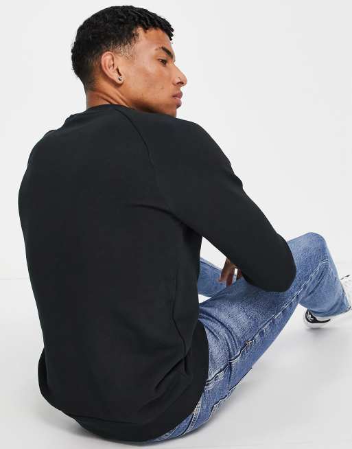 adidas Originals essentials sweatshirt in black, 3 of 4
