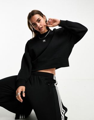 adidas Originals Essentials sweatshirt in black  - ASOS Price Checker