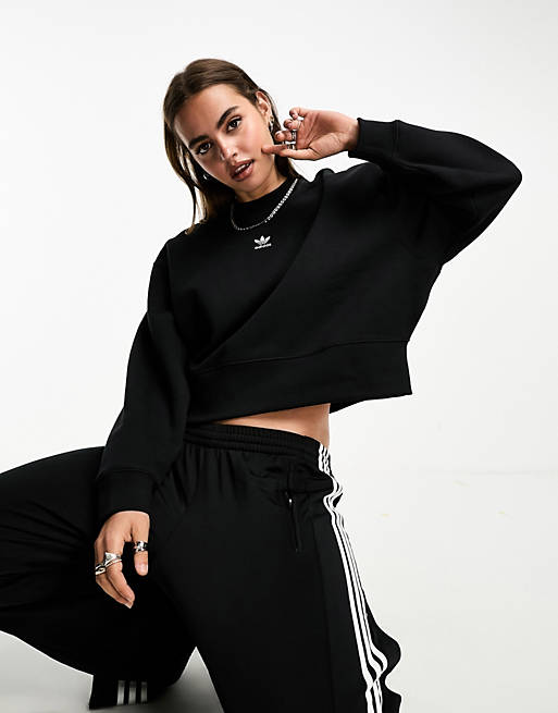 værktøj ilt Stevenson adidas Originals Essentials sweatshirt in black | ASOS