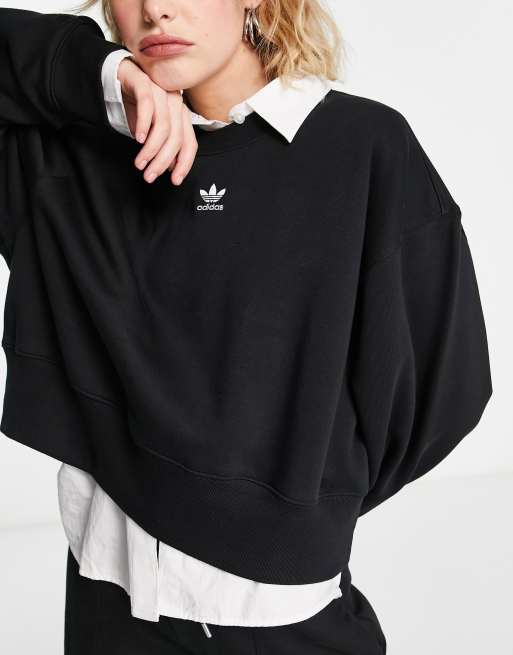 adidas black Essentials ASOS | sweatshirt Originals in