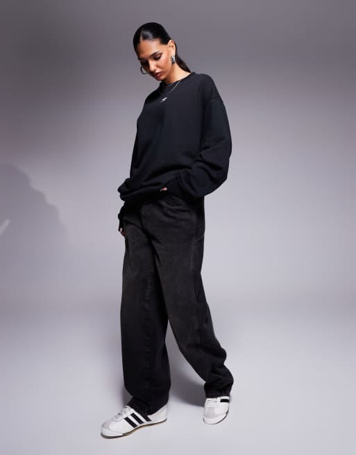 トップス HYKE x Adidas Originals Black Pullover adidas ALL SZN Fleece Hoodie - Black | Free Shipping with