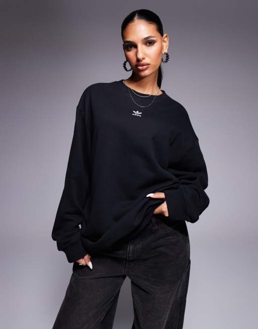 Adidas originals essentials sweatshirt in pin sale