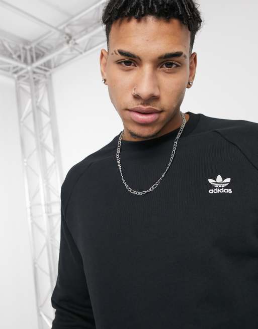 adidas Originals essentials sweatshirt in black | ASOS