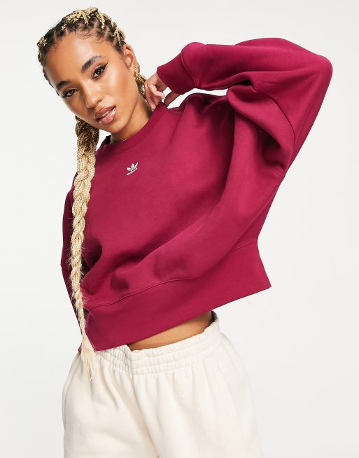 Adidas burgundy sweater sale