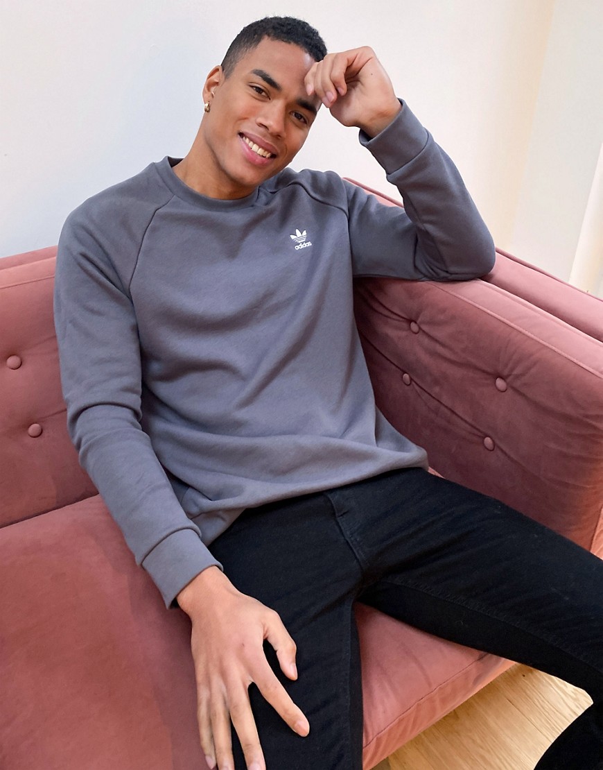 Adidas Originals essentials sweatshirt in dark grey heather