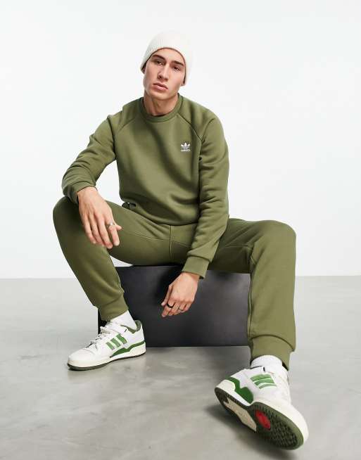 Adidas olive 2025 green sweatshirt