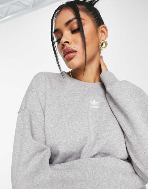 Adidas originals premium basics crew online sweatshirt