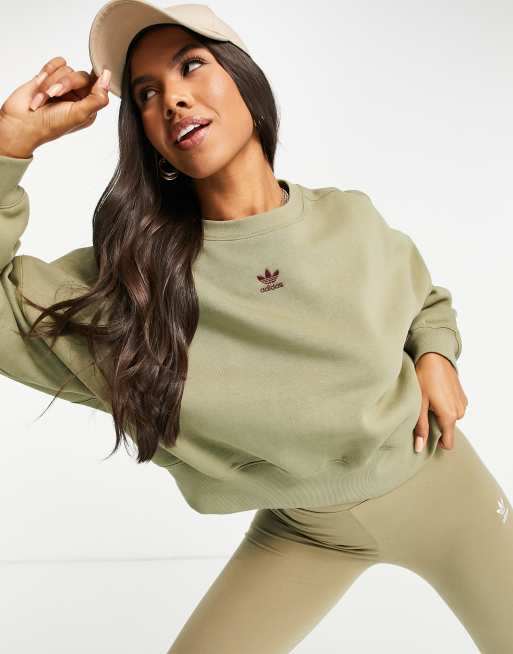 Adidas khaki online sweatshirt