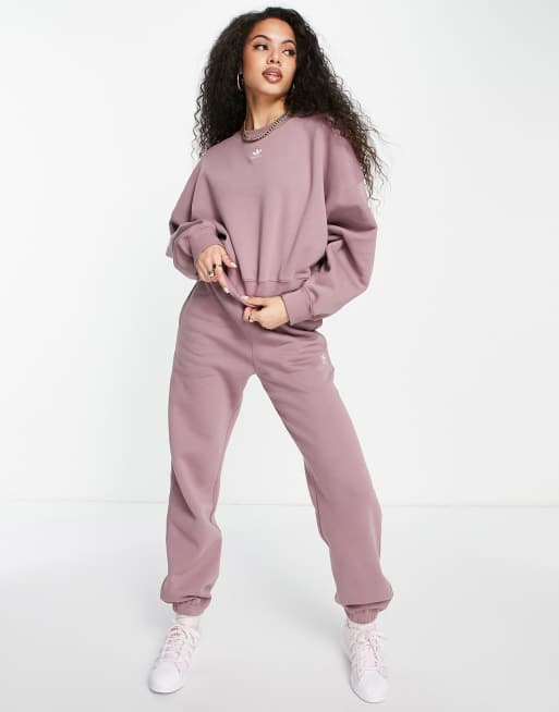 adidas Originals Essentials sweatshirt in mauve ASOS