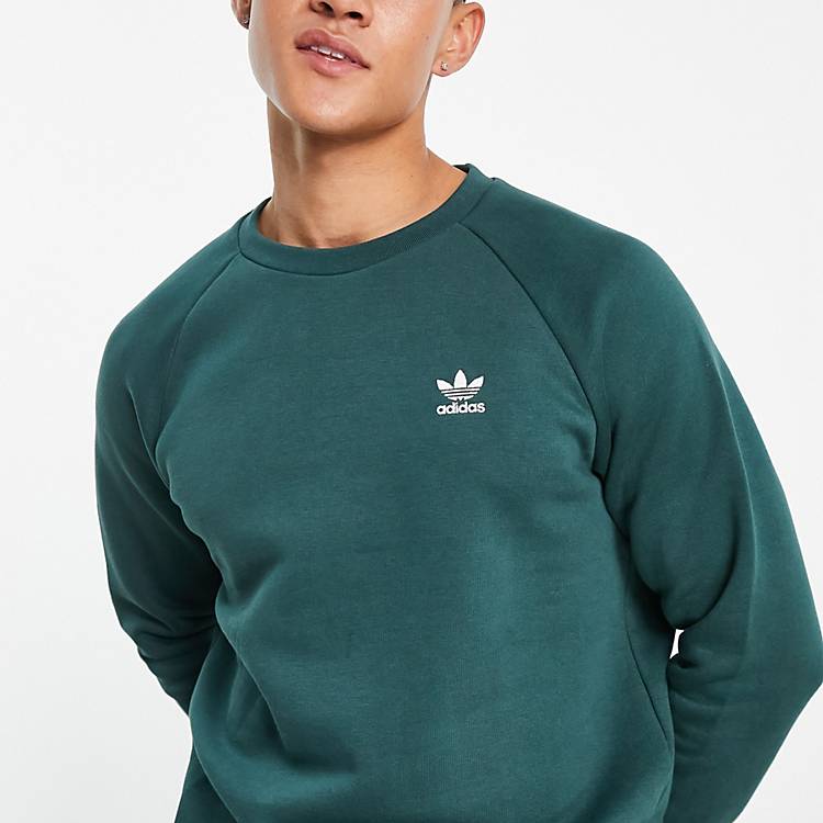 adidas Originals essentials sweatshirt in mineral green | ASOS