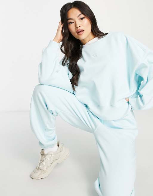 Light blue adidas store sweatshirt womens