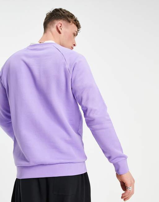 adidas Originals essentials sweatshirt in purple