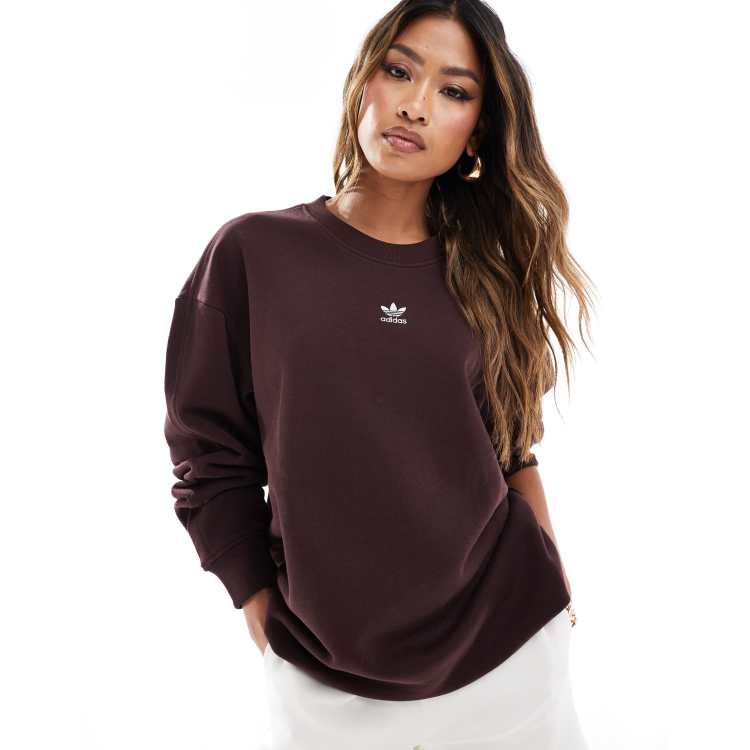 adidas Originals Essentials Sweatshirt in Schattenbraun ASOS