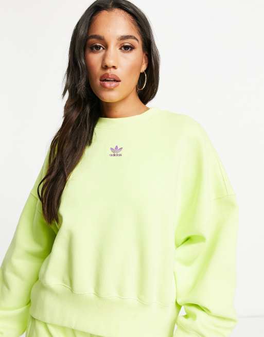 Mustard yellow adidas sweatshirt online