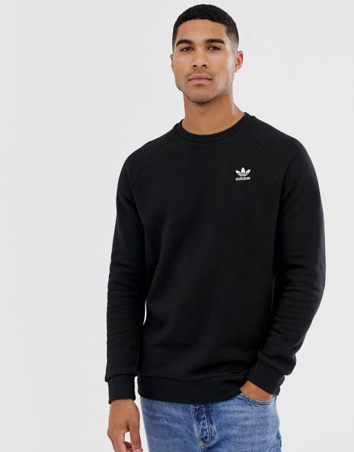 adidas Originals essentials sweatshirt with ASOS black small in | logo