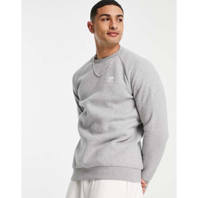 adidas originals essentials sweatshirt with small logo in black