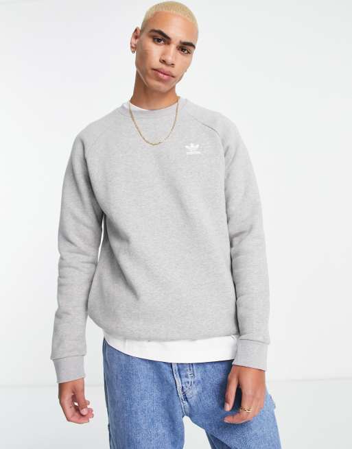 Adidas small best sale logo sweatshirt