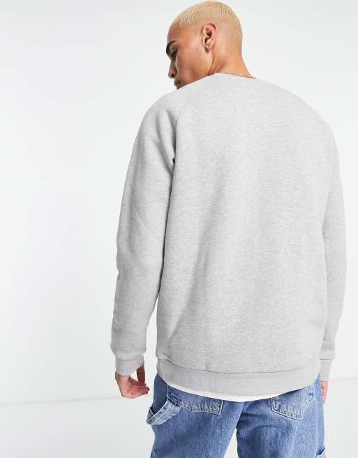 Adidas originals sweatshirt with store small logo in grey