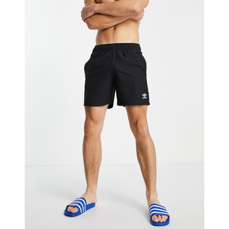 adidas black Originals in swim essentials shorts ASOS |